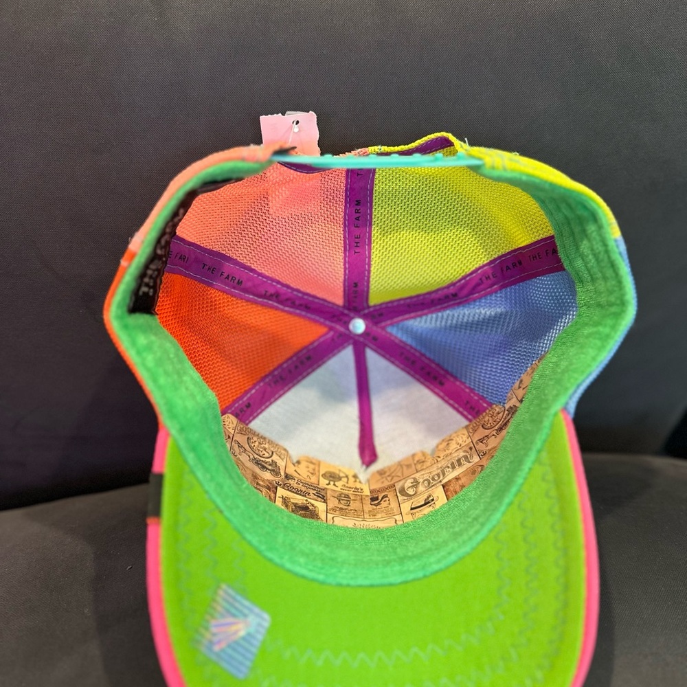 NWT neon Goorin Bros. Save the Dolphin trucker hat rare! Limited Edition - Picture 4 of 7